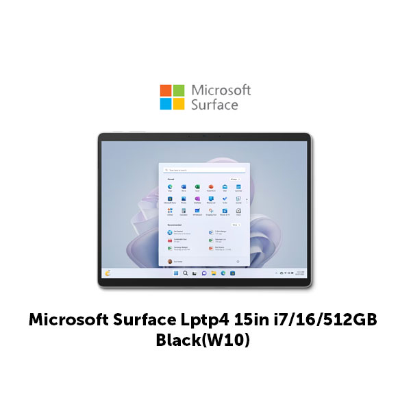Microsoft Surface Lptp4 15in i7/16/512GB Black(W10)